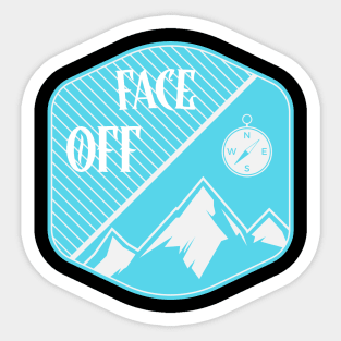 Face Off, Skiing, Snowboarding shirt, Mountain Hoodie, Boarding Hoodie, Mountain Face Sticker